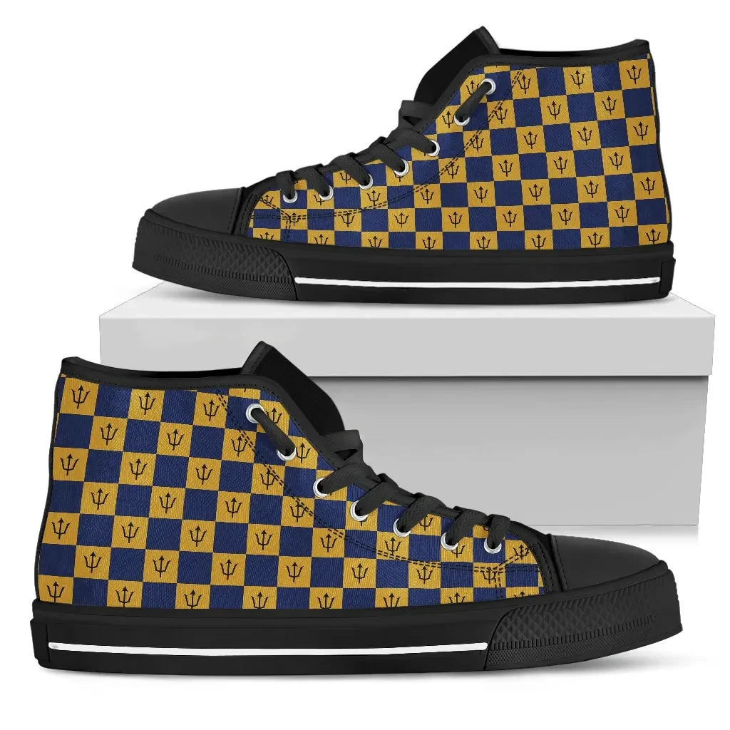 Barbados High Top Canvas Shoes