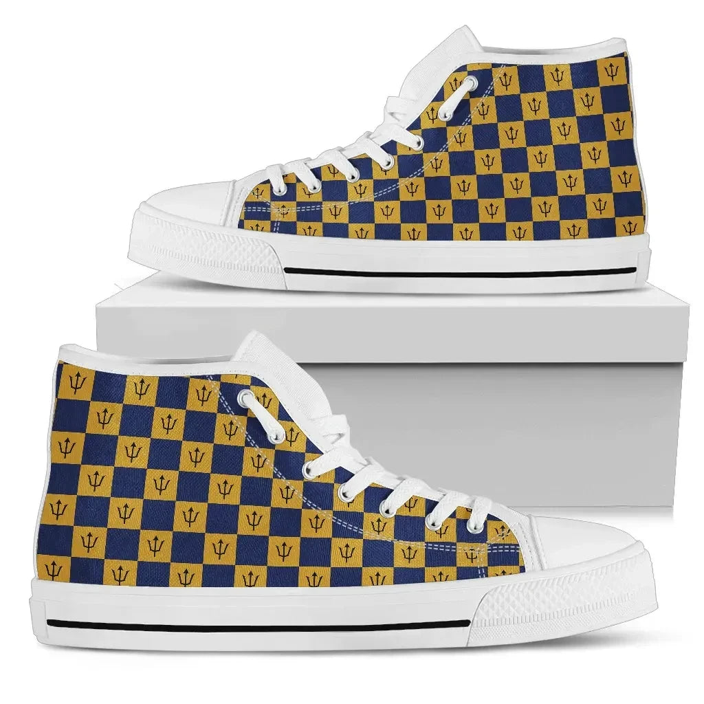 Barbados High Top Canvas Shoes