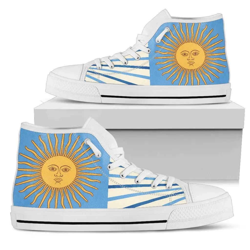 Argentina High Top Canvas Shoes 02