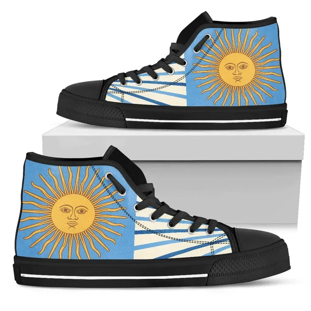 Argentina High Top Canvas Shoes 02