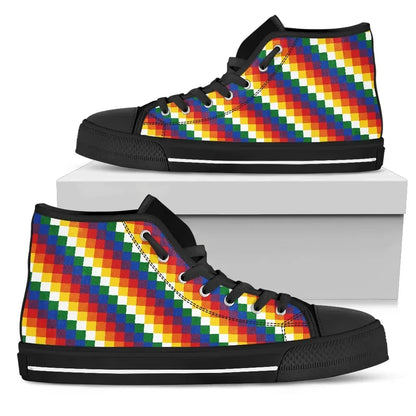 Wiphala High Top Shoe Flag