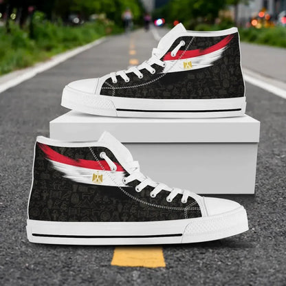 Egypt High Top Shoe Wing Flag