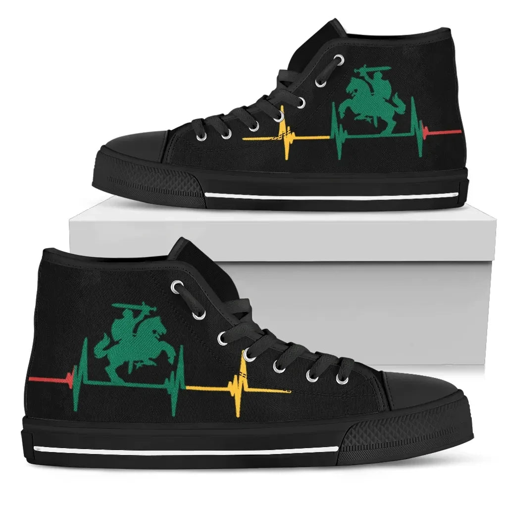 Lithuania Shoes Vytis Heartbeat Style High Top Shoes