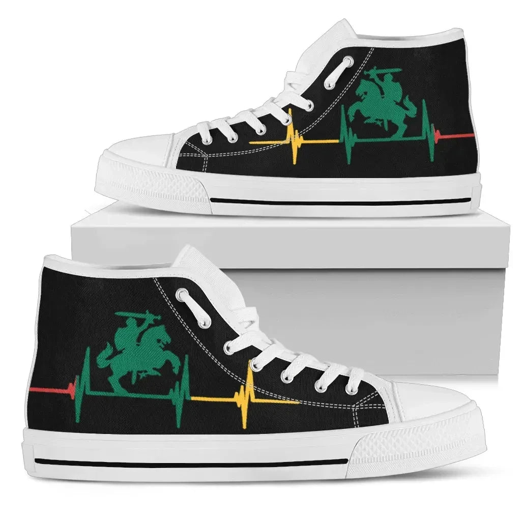 Lithuania Shoes Vytis Heartbeat Style High Top Shoes