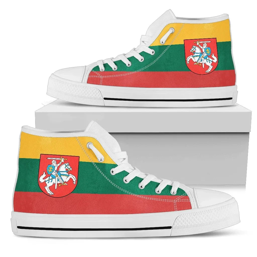 Lithuania Lietuva Flag High Top Men'S/Women'S Canvas Shoes