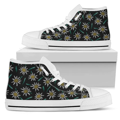 Switzerland Edelweiss High Top Canvas Shoes
