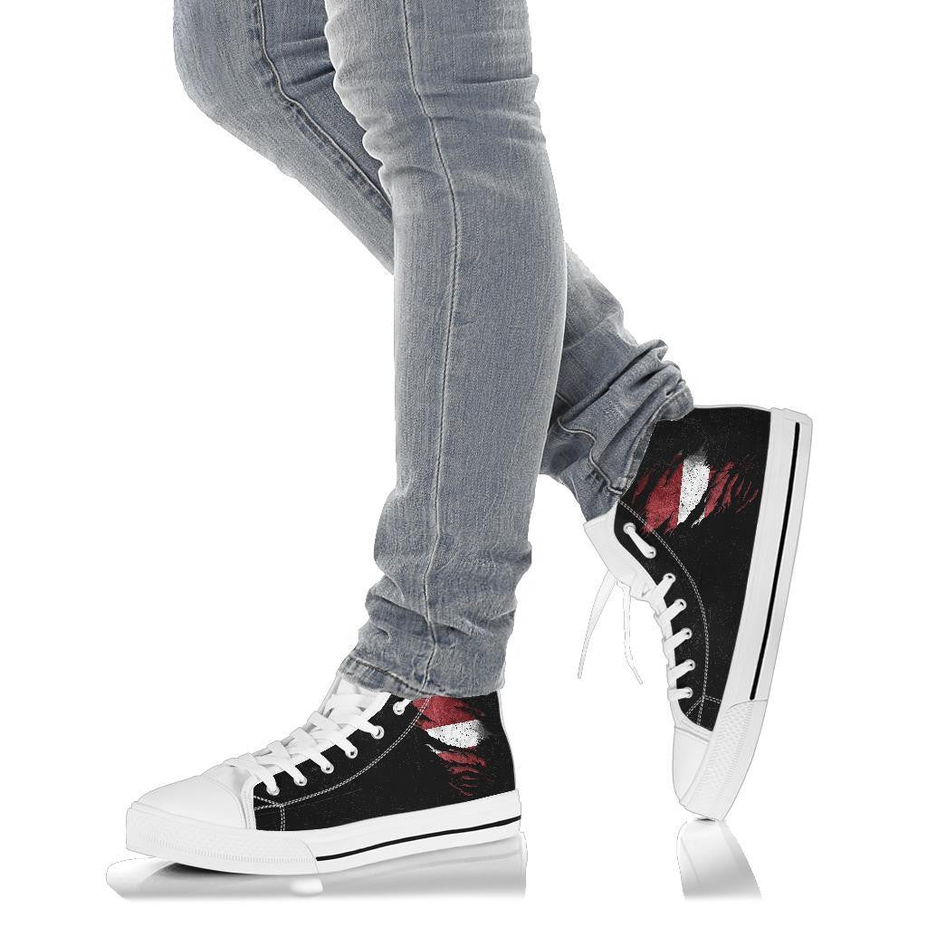 Latvia In Me High Top Shoe Special Grunge Style