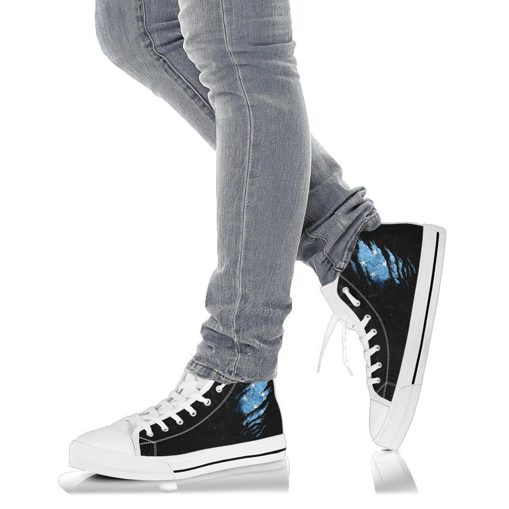 Micronesia In Me High Top Shoe Special Grunge Style