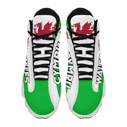 Wales High Top Sneakers Shoes Women's Men's Special Flag