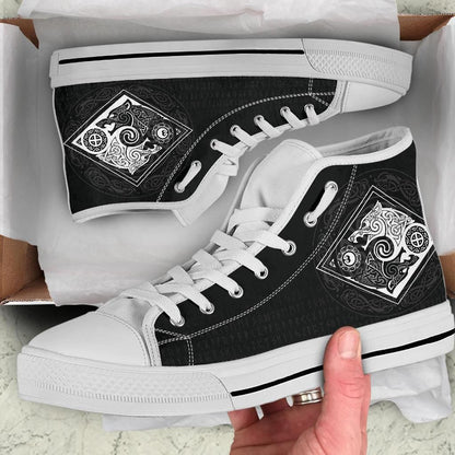 Vikings High Top Shoe The Wolves Skoll And Hati