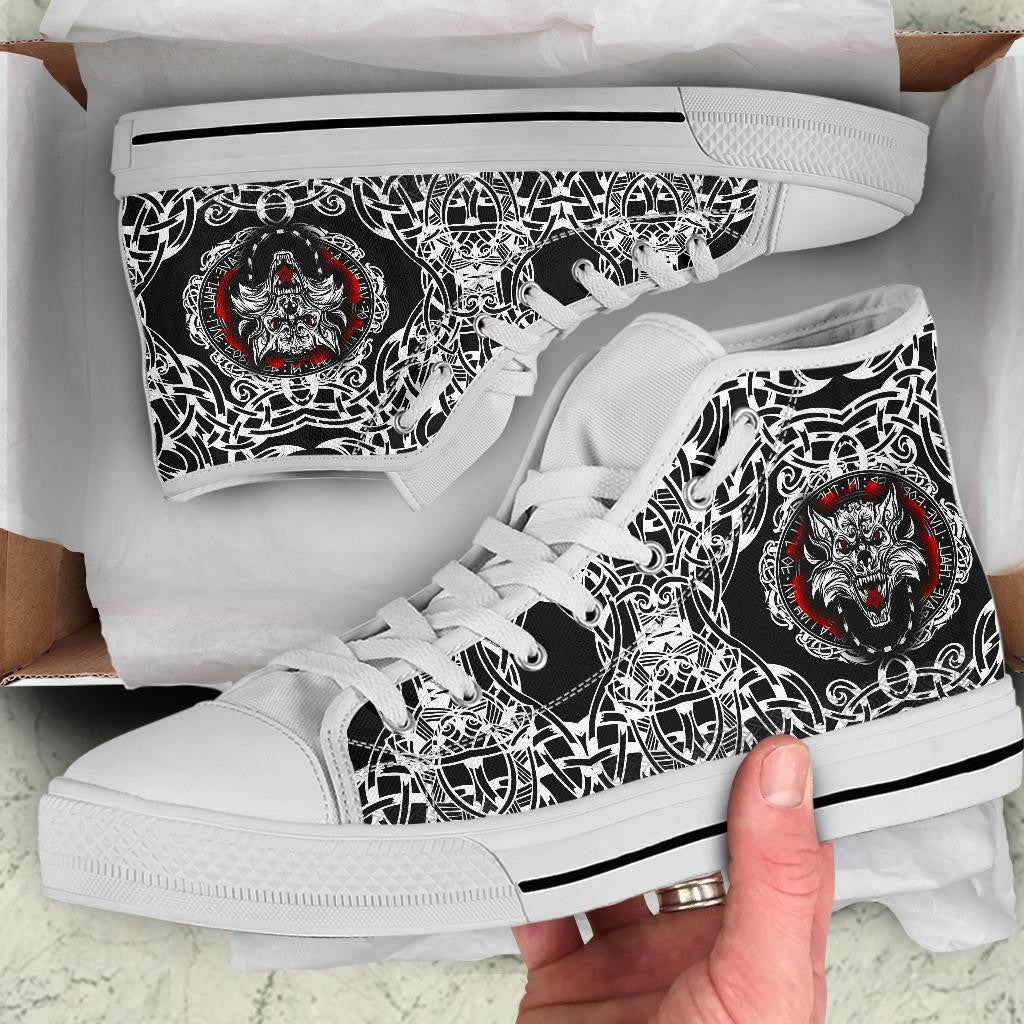 Viking Fenrir Wolf High Top Shoe