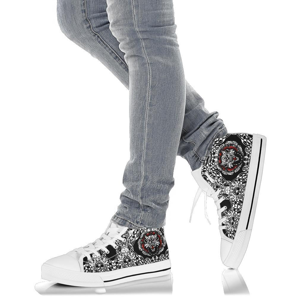 Viking Fenrir Wolf High Top Shoe