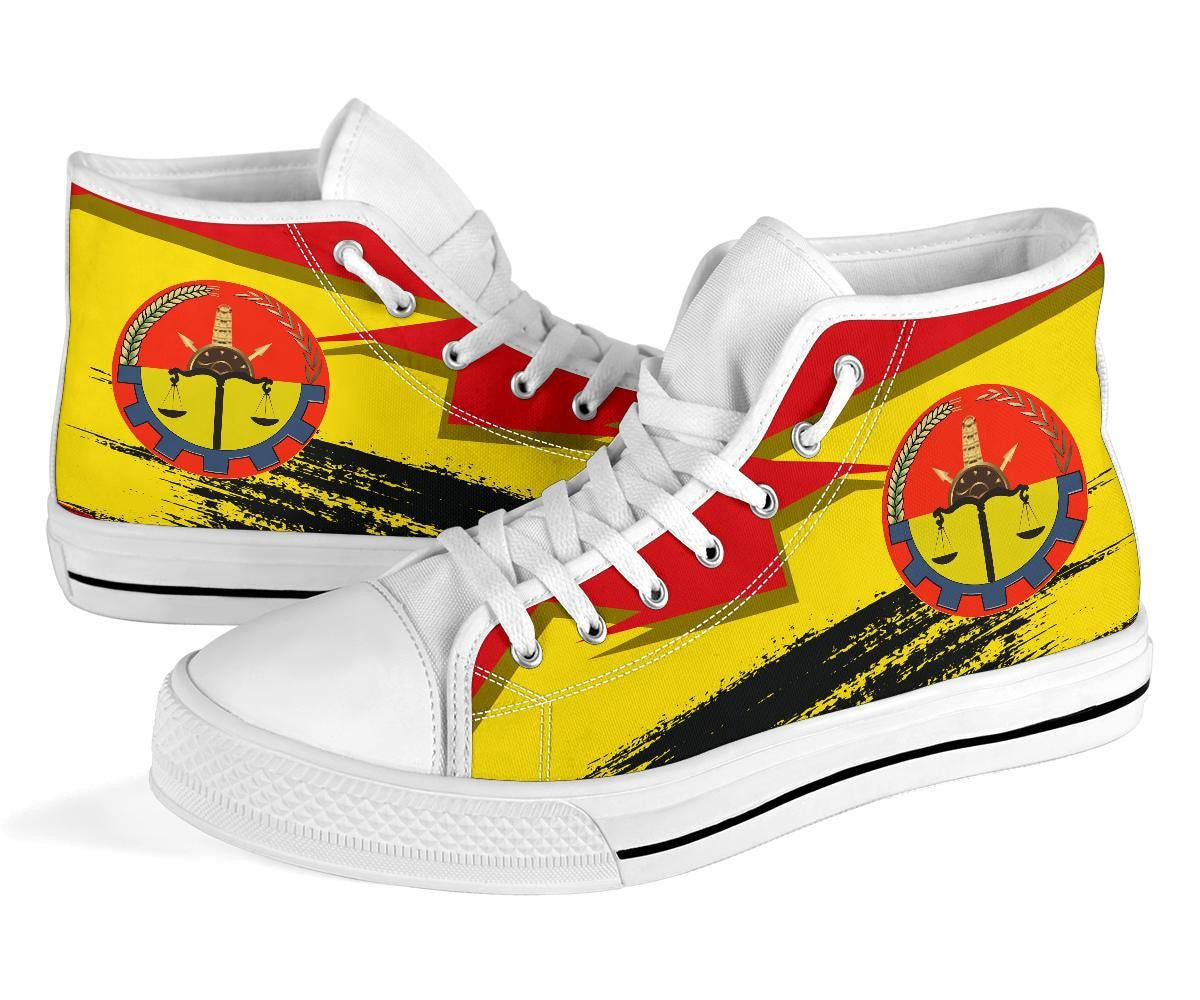 Tigray Coat Of Arms And Flag High Top Shoe
