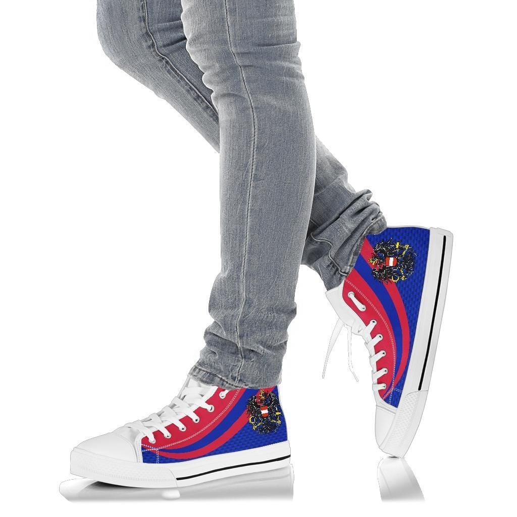 Haiti High Top Shoe Haiti Coat Of Arms