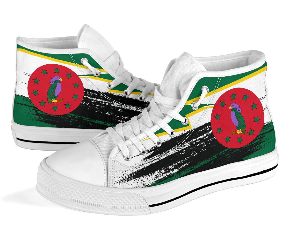 Dominica Flag And Coat Of Arms High Top Shoe