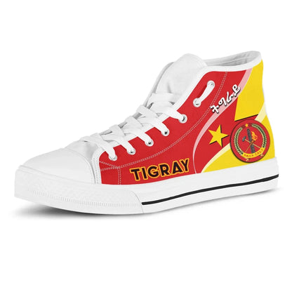 Tigray High Top Shoe Coat Of Arms Special Flag