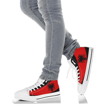 Albania High Top Shoe Special Flag