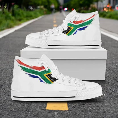 South Africa High Top Shoe Wing Flag