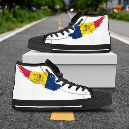 Chad High Top Shoe Wing Flag White