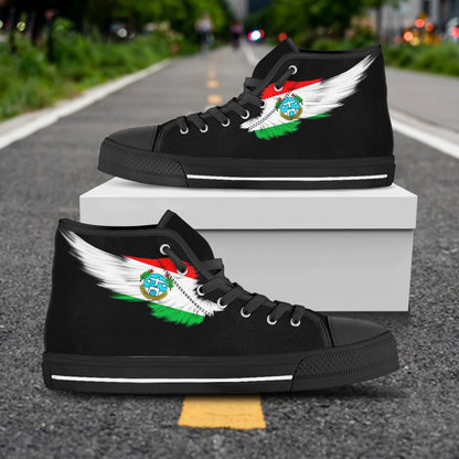 Harari Region Black High Top Shoe Wing Flag