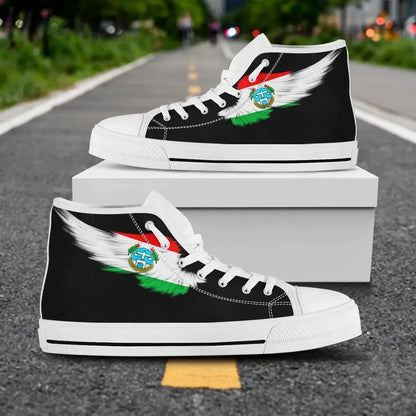 Harari Region Black High Top Shoe Wing Flag