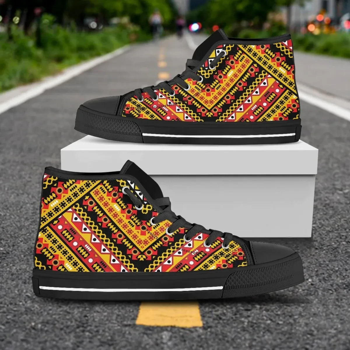 Angola Pattern High Top Men/Women