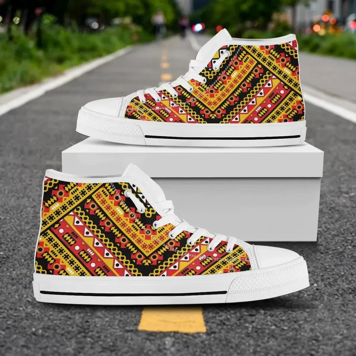 Angola Pattern High Top Men/Women