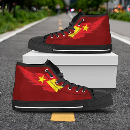 Tigray Red High Top Shoe Wing Flag