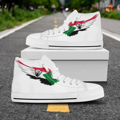 Sudan High Top Shoe Wing Flag