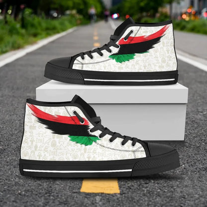 Pan Africa High Top Shoe Wing Flag