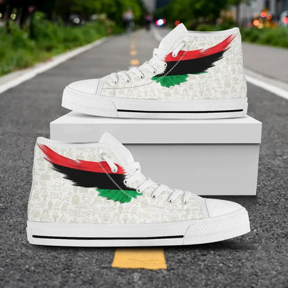 Pan Africa High Top Shoe Wing Flag
