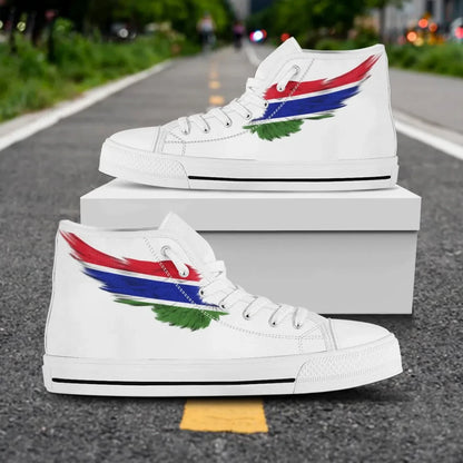 The Gambia High Top Shoe Wing Flag