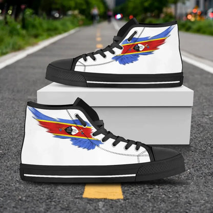 Eswatini High Top Shoe Wing Flag