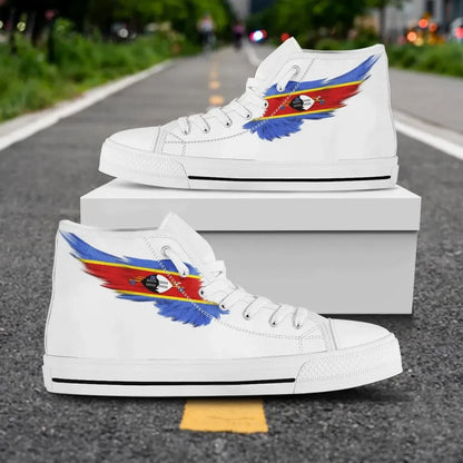 Eswatini High Top Shoe Wing Flag
