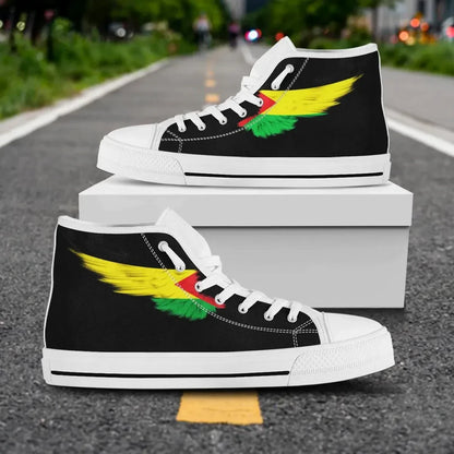 Benishangul Gumuz High Top Shoe Wing Flag Black