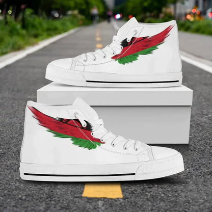 Malawi High Top Shoe Wing Flag