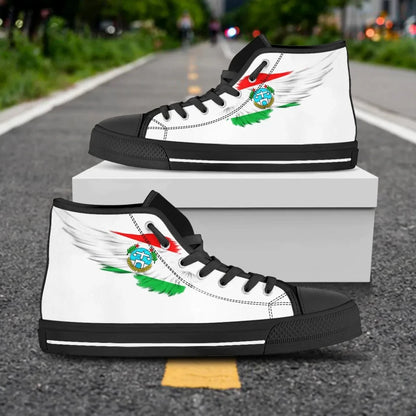 Harari Region High Top Shoe Wing Flag White