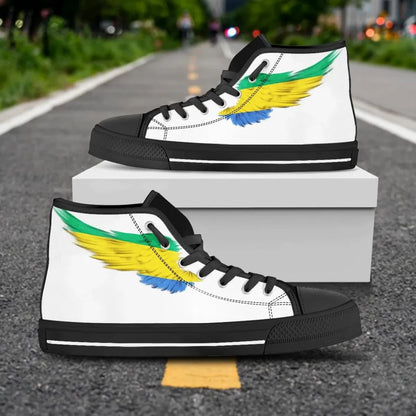 Gabon High Top Shoe Wing Flag