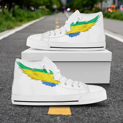 Gabon High Top Shoe Wing Flag