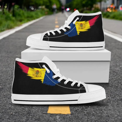 Chad High Top Shoe Wing Flag Black