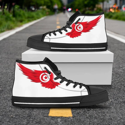 Tunisia High Top Shoe Wing Flag