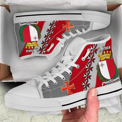 Malta Il Vitorja High Top Shoe Malta Coat Of Arm