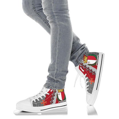 Malta Il Vitorja High Top Shoe Malta Coat Of Arm