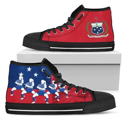 Samoa Powerful Siva Tau Rugby High Top Shoes