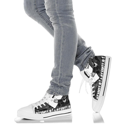 Western Suburbs Magpies High Top Shoe Anzac Vibes Black
