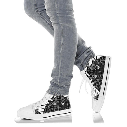 Western Suburbs Magpies High Top Shoe Simple Indigenous