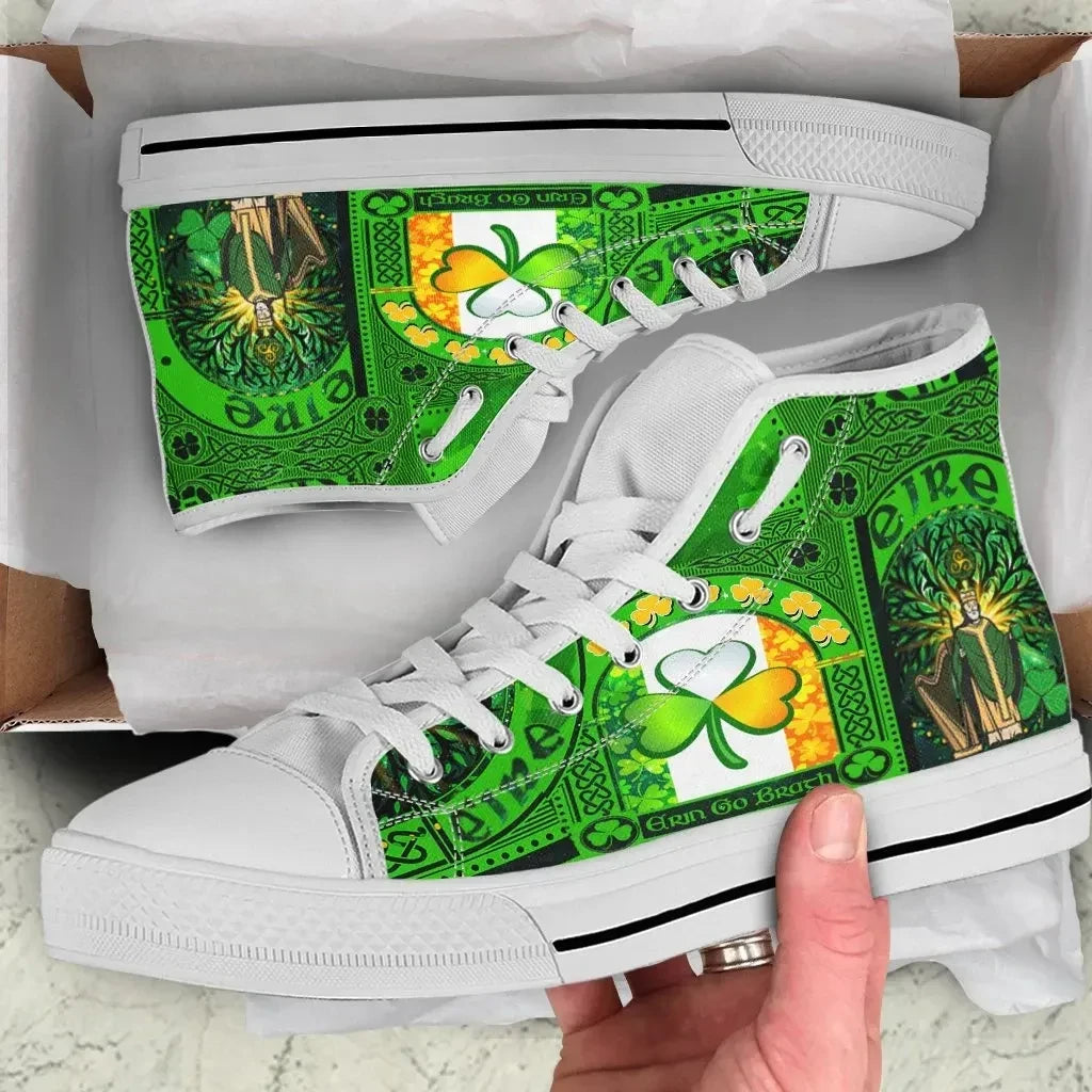 Irish St. Patrick High Top Shoes Happy St. Patrick'S Day 2021
