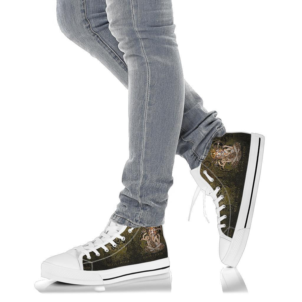 Cernunnos Goddess High Top Shoe Celtic God Of The Forest