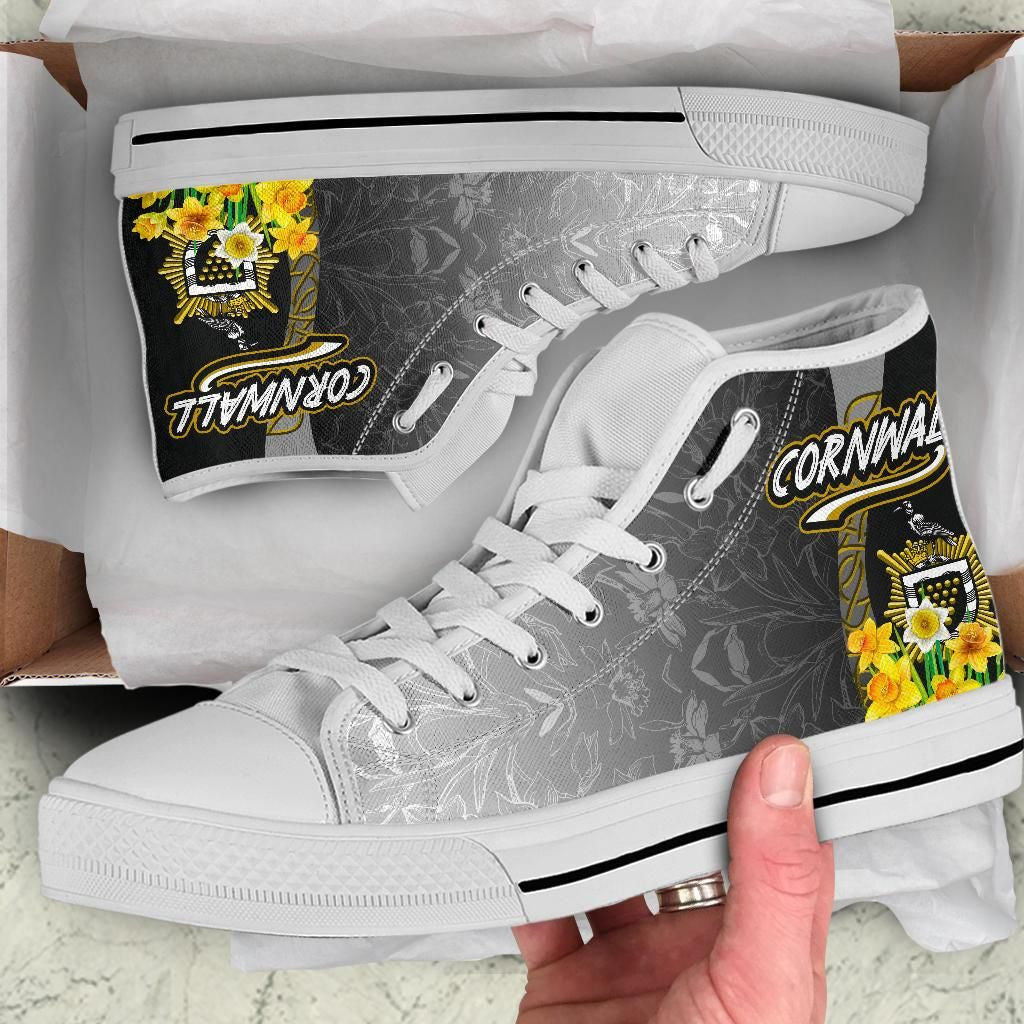 Cornwall Celtic High Top Shoe Daffodil With Seal