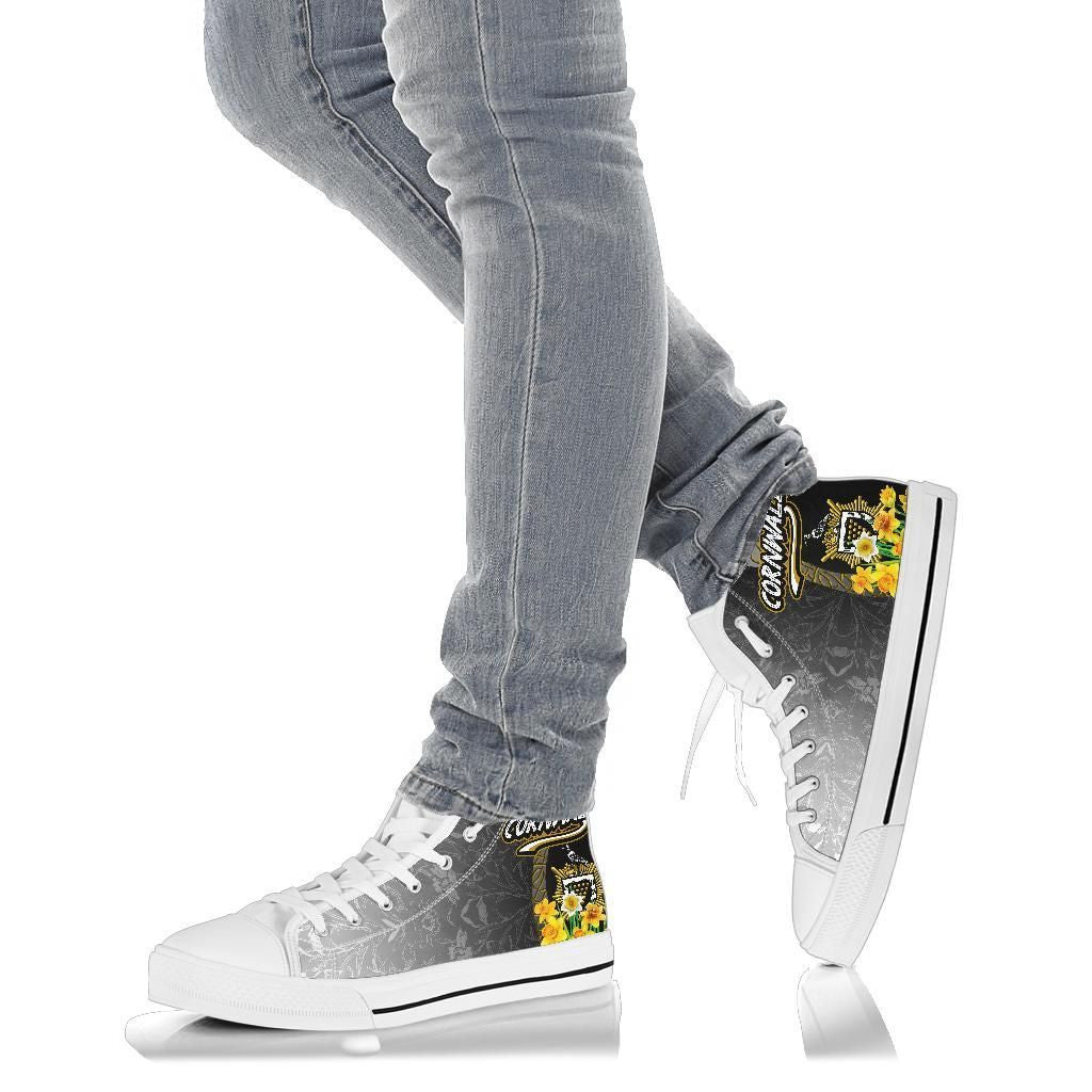 Cornwall Celtic High Top Shoe Daffodil With Seal